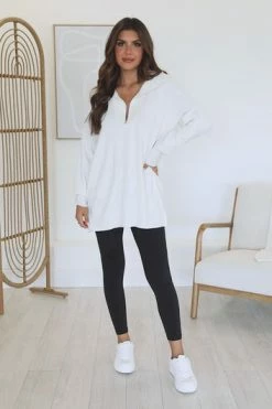 Discount 👏 Pink Lily Pulling Heartstrings Ivory Quarter Zip Pullover 💯 -lounge-tops shop bf972cdf0d584d1b88d582f5e2247698.thumbnail.0000000000 530x530