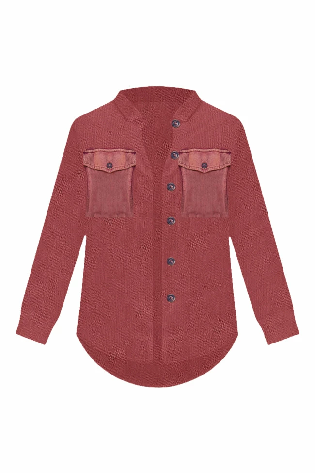 Hot Sale π€© Pink Lily Do What You Can Rust Shacket π 12 Hot Sale π€© Pink Lily Do What You Can Rust Shacket π - Image 10