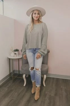 Promo 😀 Pink Lily Lovely Spirit Olive Thermal Blouse FINAL SALE ⌛ -lounge-tops shop f5e6d07a5c1243558b9953ed3283ae26.thumbnail.0000000 530x530